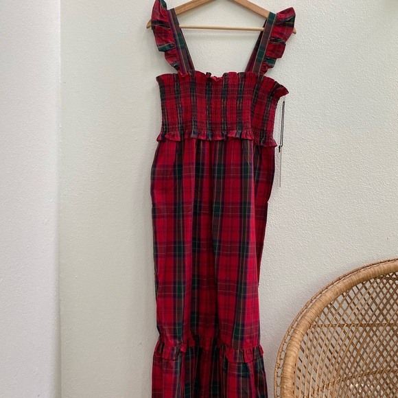 Nicole Miller Dresses & Skirts - nicole miller • red and green plaid ruffle dress